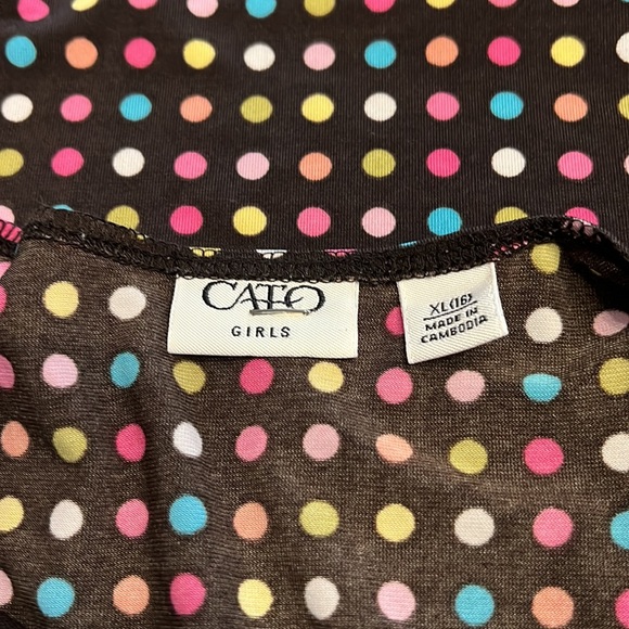Cato girls size 16 dress multicolor polkadots - Picture 11 of 12